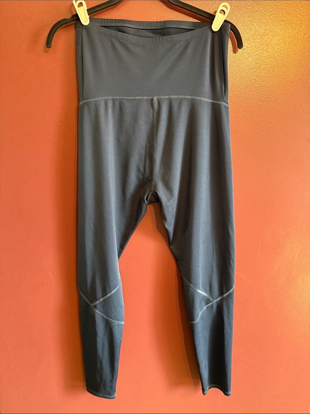 a:glow Active Black Seamless maternity Workout Leggings